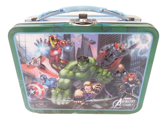 Contenedor térmico Caja de bocadillos Caja de sándwich para niños Marvel Avengers Marvel Superheroes 