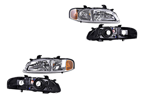 Set Faros Delanteros Depo Nissan Sentra 2001 - 2003