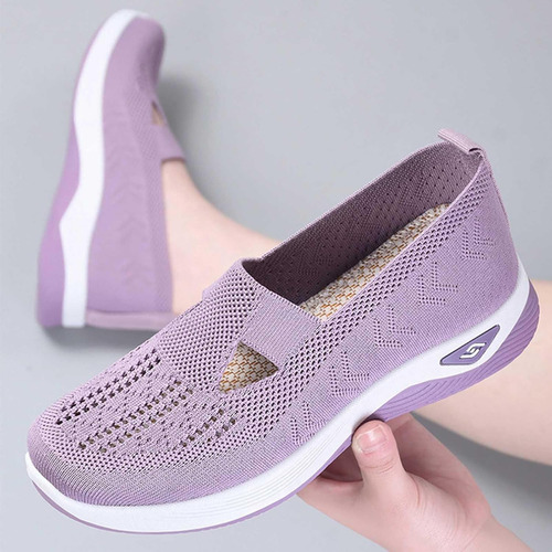 Zapatos De Malla Para Mujer, Transpirables, Informales, Con Suela Suave, Planos, Talla S