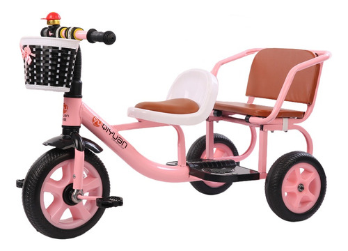 Cochecito De Bebé Gemelo Triciclo Bicicleta