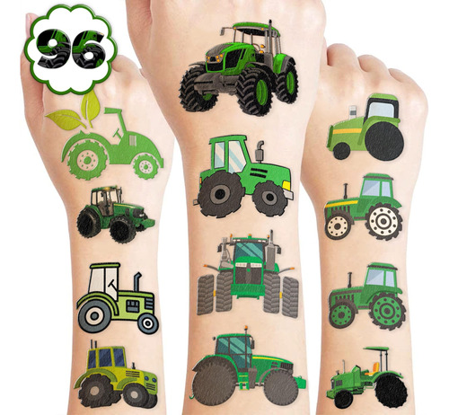 Tractor Tatuajes Temporales Para Niños Suministros De Fiesta