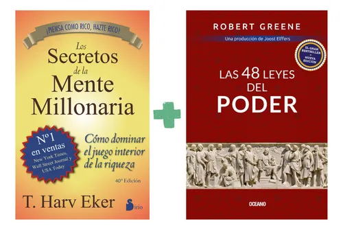Secretos Mente Millonaria + 48 Leyes Poder - 2 Libros
