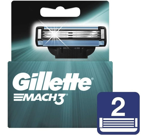 Repuestos Para Afeitar Gillette Mach3 2pzs 30 Afeitadas