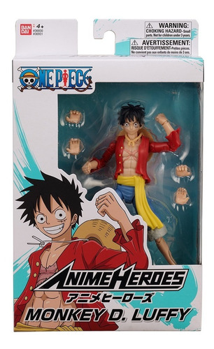 Bandai One Piece Anime Heroes Monkey.d.luffy 6.5  Figure