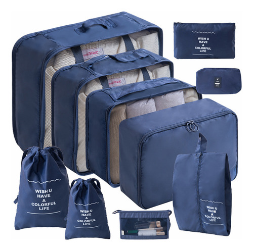 Set De Maquillaje Digital De 10 Piezas Con Bolsa De Viaje, C