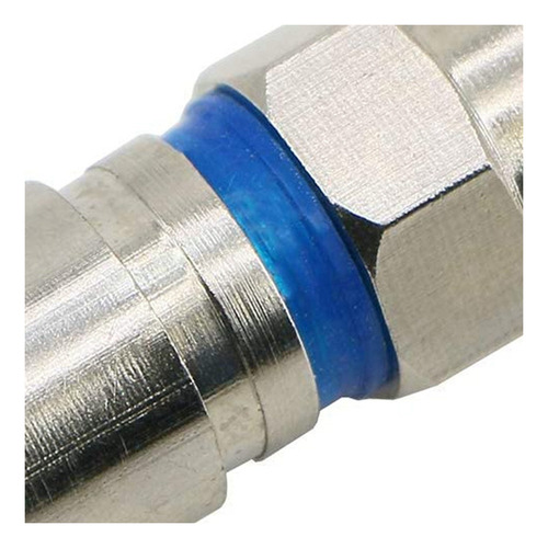 Conector Coaxial Coaxial De Compresión Rg6 F Para Sa -