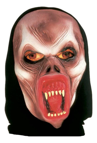 Máscara De Latex C/capucha Spook Vampiro Halloween Terror 