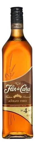 Ron Flor De Caña añejo oro 750ml