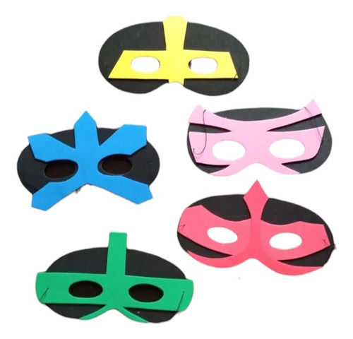 Antifaz Power Rangers Goma Eva Mascara X 10 Unidades