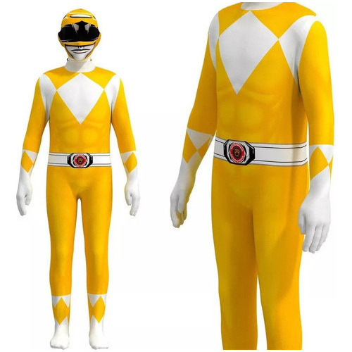 Traje De Cosplay Mighty Morphin Power Rangers Para Niño/adul