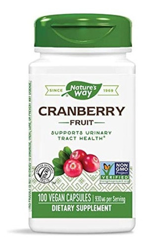 Nature's Way Cranberry Fruit, 465mg, 100 Cápsulas, 12150
