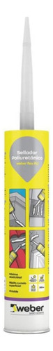 Sellador Poliuretanico Adhesivo Weber Flex Pu 300ml Pintable