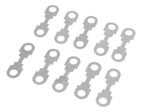 10 Pedazos Fusible De Tirarere De Metal Plano Para Coche 70a