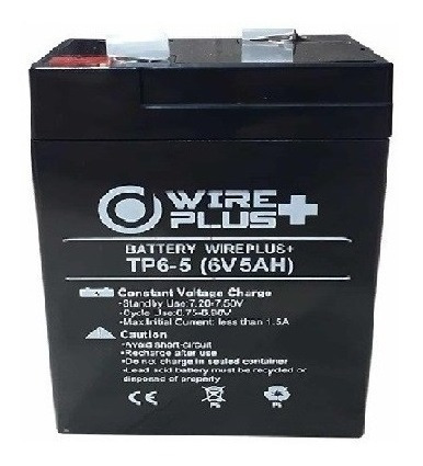 Imagen 2 de 2 de Batería Ups 6v 4.5ah Pila Alarma Cerco Electrico Tienda