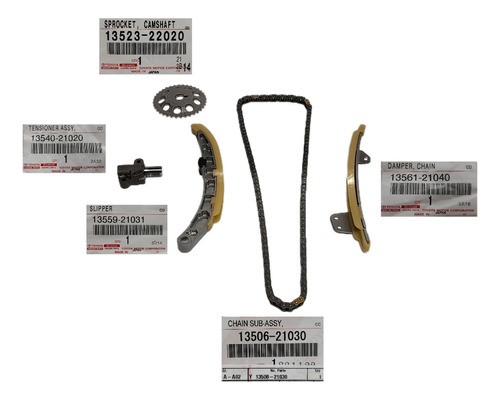 Kit Cadena Tiempo Yaris 1.3 2006-2009 2nzfe Original 100%