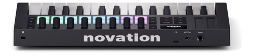Teclado Controlador Midi Portátil De 25 Mini Teclas Launchke