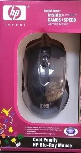 Mouse Hp Optico Alambrico 1200dpi Somos Tienda Física