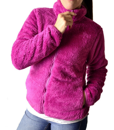 Imagen 1 de 10 de Campera Peluche Piel Corderito Mujer The Big Shop