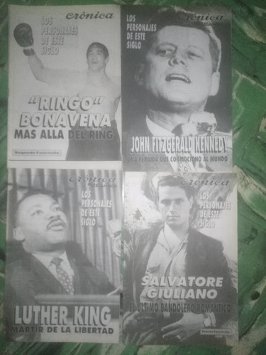 4 Revista Personajes * Cronica * Kennedy - Bonavena - L King