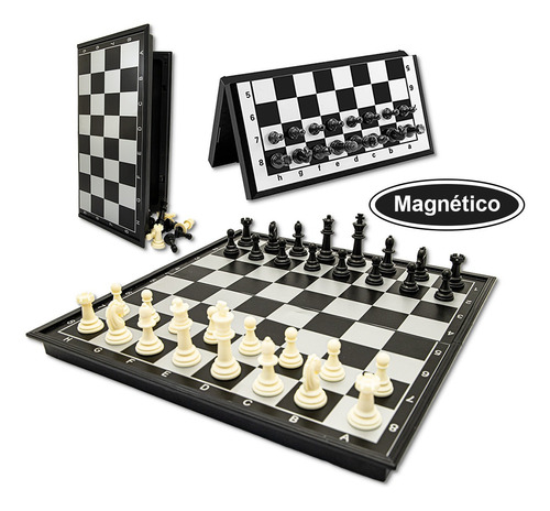 Imagem 6 de 7 de Jogo De Tabuleiro Xadrez Profissional Magnético Porta Peças