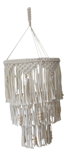 Pantalla De Lámpara Bohemia De Macramé Nórdico,