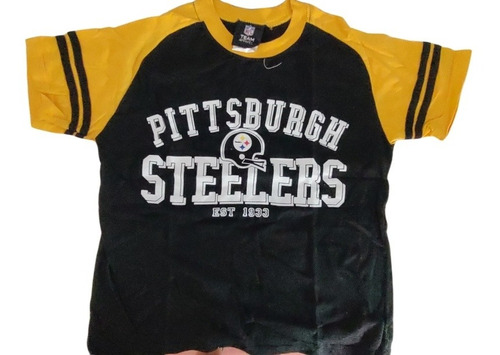 Playera Steelers En Algodón Pittsburgh Talla 8 Años 