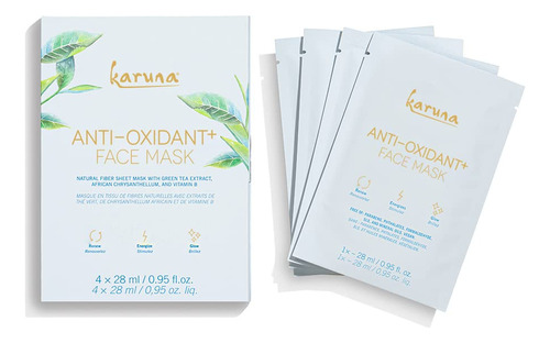 Mascara Facial Antioxidante Karuna, Paquete De 4, 3.80 Fl.
