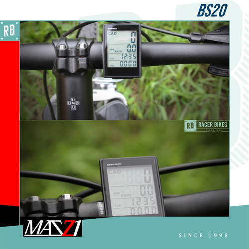 Imagen 4 de 10 de Ciclocomputadora Bicicleta Mazzi Bs20 Inalambrica Cadencia