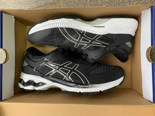 Tênis Asics Gel Kayano 26 Feminino Preto E Branco