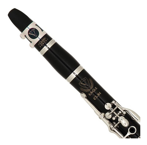 Imagem 2 de 4 de Clarinete Sib Corpo Abs 17 Chaves Niquelada Estojo Eaglecl04