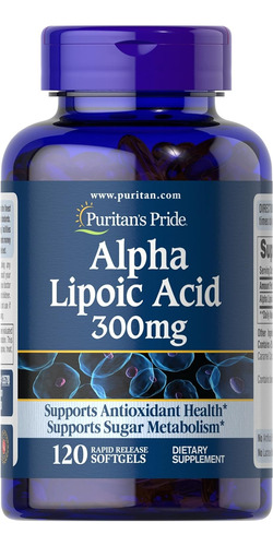 Acido Alfa Lipoico De 300 Mg