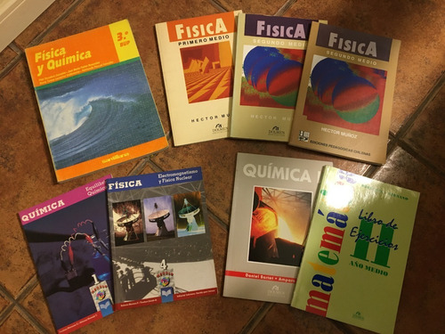 Lote Libros Estudiantiles Física, Química Y Matemáticas (8)