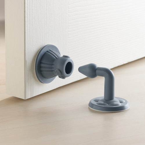 Tope Sujeta Puerta Modelo 20346 - Betterware Hogar Gris Oscuro Tope Puerta Mate