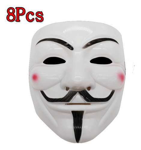 Máscara De Natal De Halloween V Hacker Ball Mask 8 Unidades
