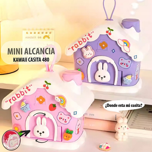 Mini Alcancía Casita Kawaii 480