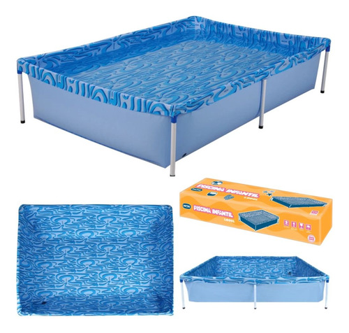 Kit Piscina 1000 Litros Com Capa Forro E 2 Bolas Infláveis