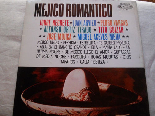 Disco Mejico Romantico. Jorge Negrete Arvizu. Etc.. Rca