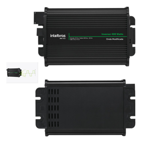 Inversor De Tensao Modificada 400w 24vcc P/ 220vac Imv 402
