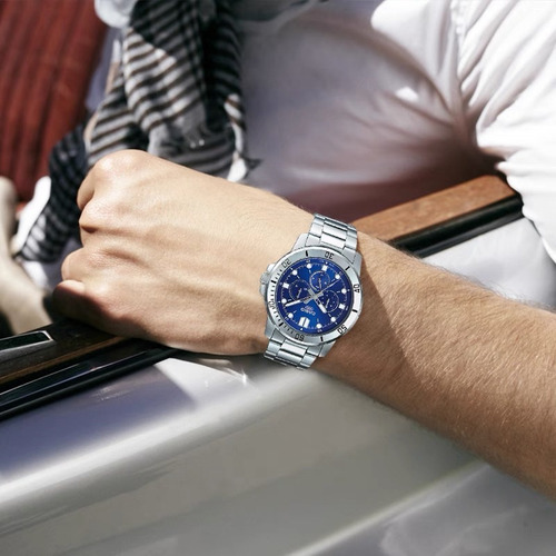 Reloj Casio Mtp-vd300d Hombre Tres Indicadores Acero Inoxi.
