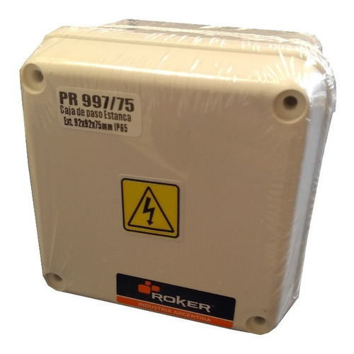 Caja De Paso Estanca Ip65 Con Proteccion Uv Roker 92x92x75mm