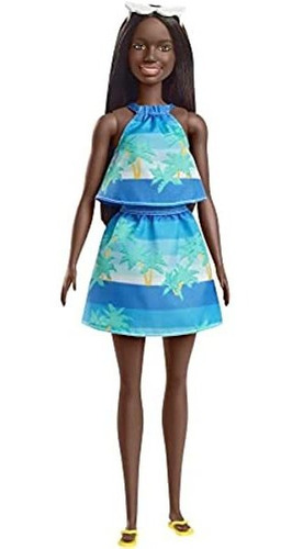 Muñeca Barbie Fashionista Malibu Vestido Azul Accesorios  :)