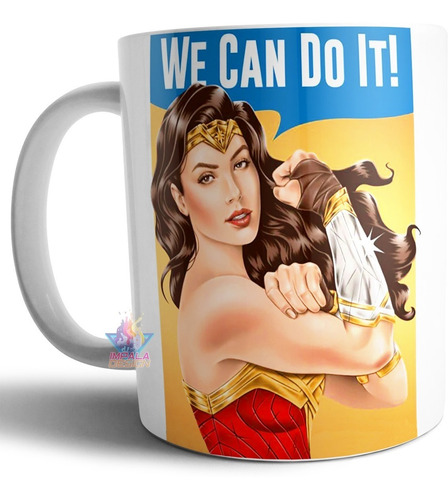 Taza Ceramica We Can Do It Podemos Hacerlo Wonder Woman