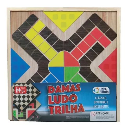 Jogo Trilha - Jogo de Tabuleiro MDF - Pais e Filhos - Jogos de