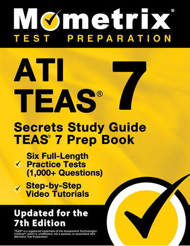 Guía De Estudio De Ati Teas Secrets: Libro De Preparación 7,