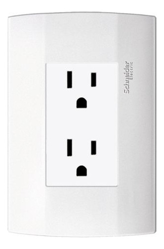 5 Toma Corriente Dúplex 2p+t 127~ 15 A. Blanco Mwd1313175 Blanco