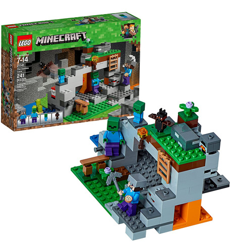 Kit De Construcción Lego Minecraft La Cueva De Los Zombis 21