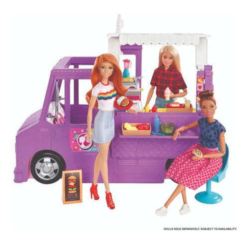 Camión De Comida Food Truck Muñeca Barbie Accesorios Y Más