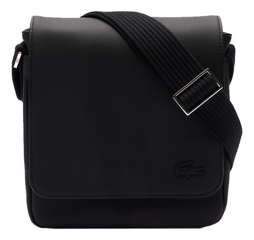 Bolsa Crossover Lacoste Slimline De Poliuretano Para Hombre