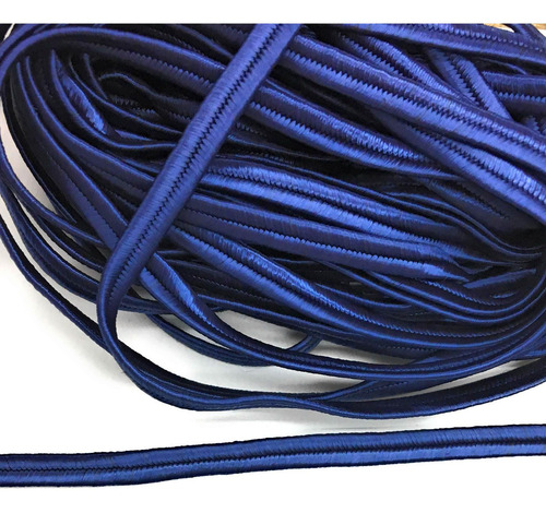Cordon Trenzado Rayon Soutache Azul Marino 0.157 In Costura