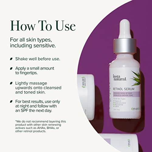 Suero De Retinol Instanatural Para La Cara Con Niacinamida,